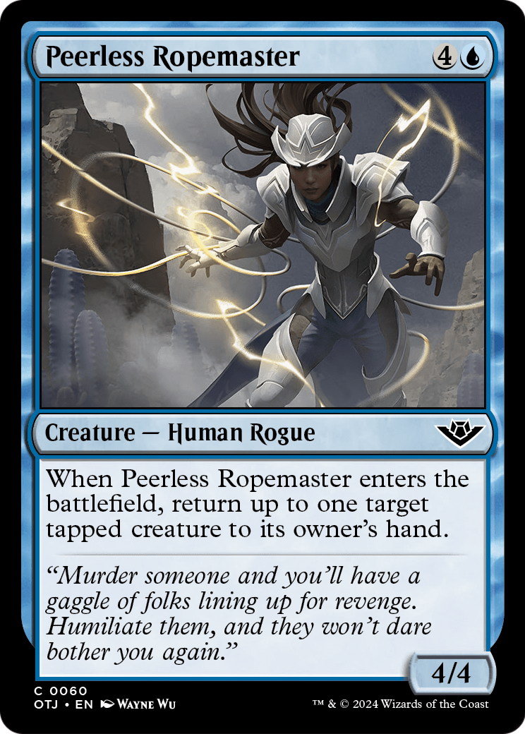 Peerless Ropemaster (OTJ-060) [Outlaws of Thunder Junction] Foil