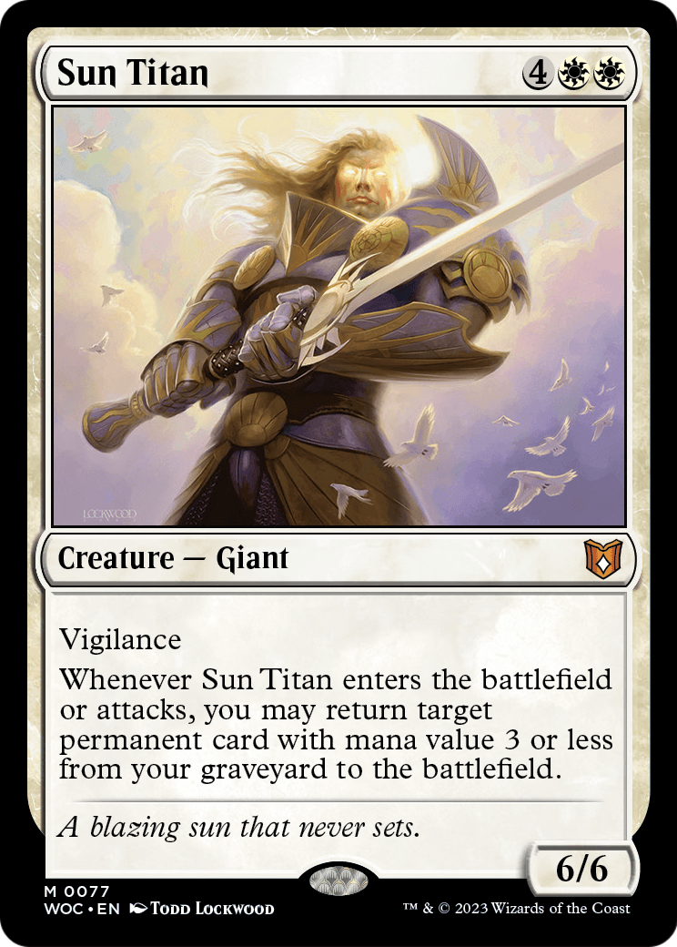 Sun Titan (WOC-077) [Wilds of Eldraine Commander]