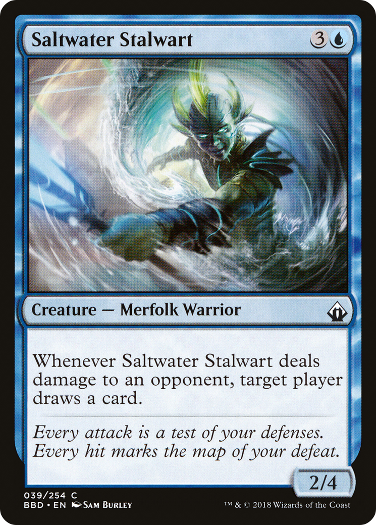 Saltwater Stalwart (BBD-039) [Battlebond] Foil