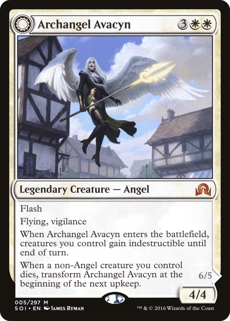 Archangel Avacyn // Avacyn, the Purifier (SOI-005) [Shadows over Innistrad]: (Double Faced Transform) Foil