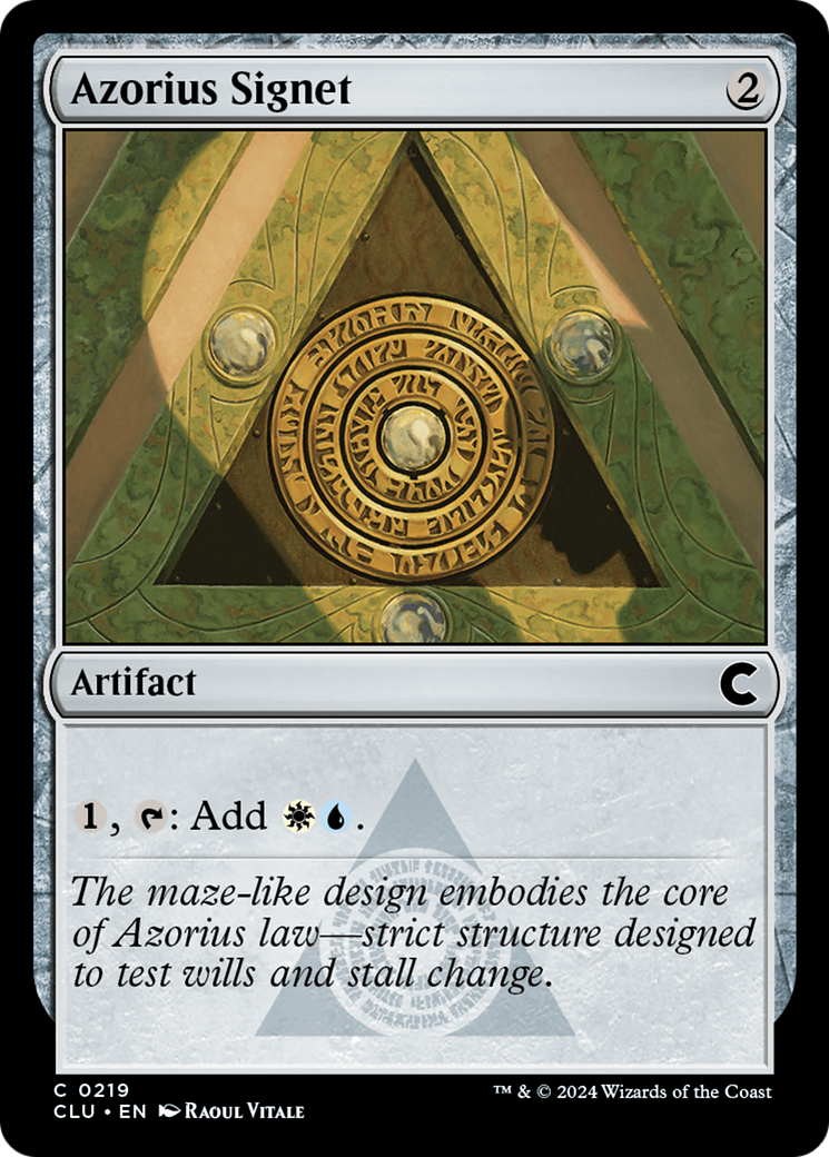 Azorius Signet (CLU-219) [Ravnica: Clue Edition]