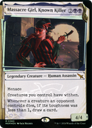 Massacre Girl, Known Killer (MKM-380) [Murders at Karlov Manor]: (Showcase) Foil