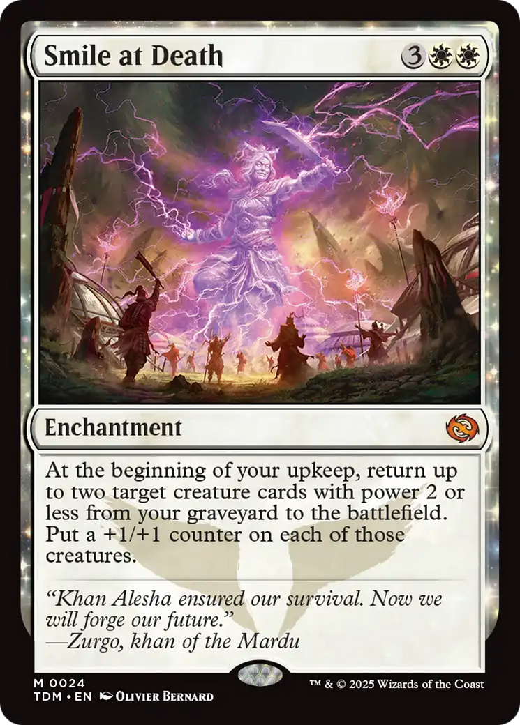 Smile at Death (TDM-024) [Tarkir: Dragonstorm]: (enchantment)