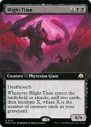 Blight Titan (MOC-112) [March of the Machine Commander]: (Extended Art) Foil