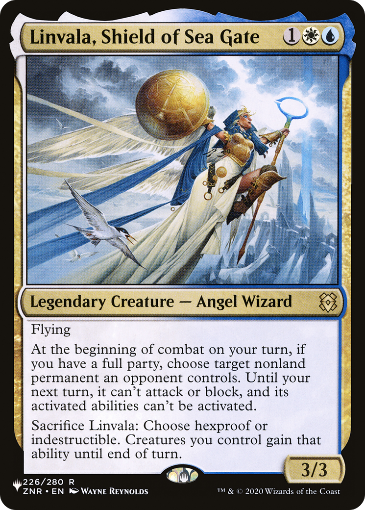 Linvala, Shield of Sea Gate (LIST-ZNR-226) [The List]