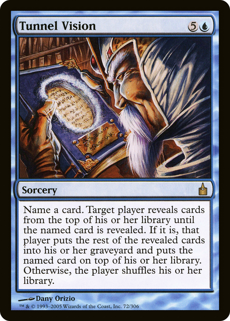 Tunnel Vision (RAV-072) [Ravnica: City of Guilds]