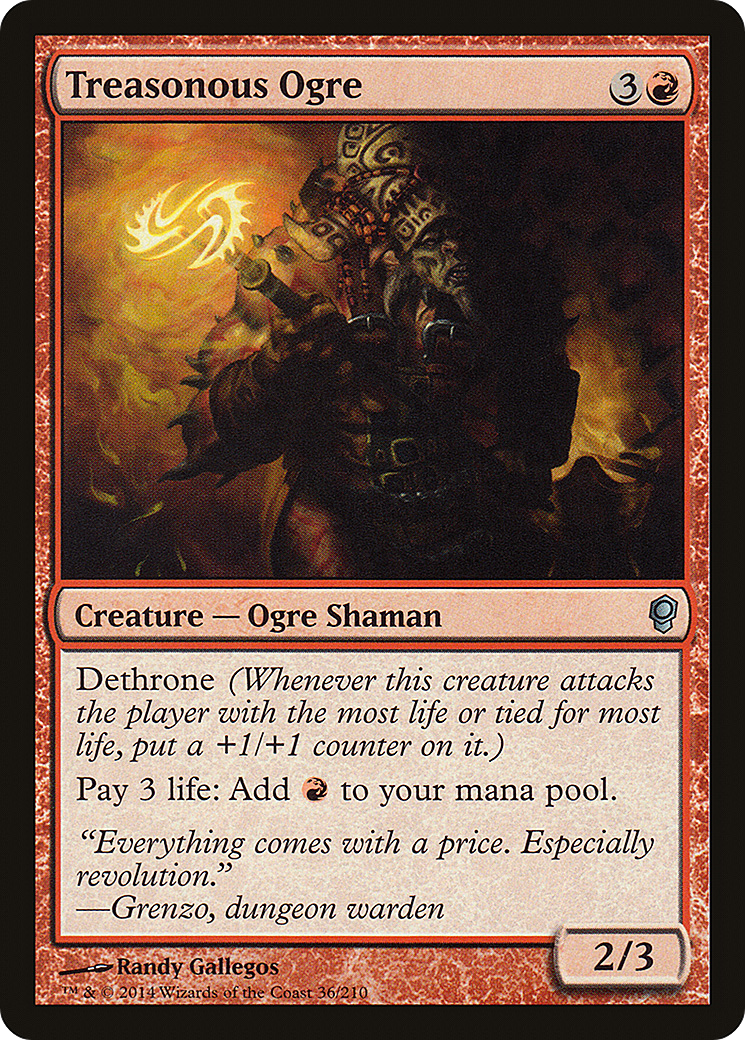 Treasonous Ogre (CNS-036) [Conspiracy] Foil