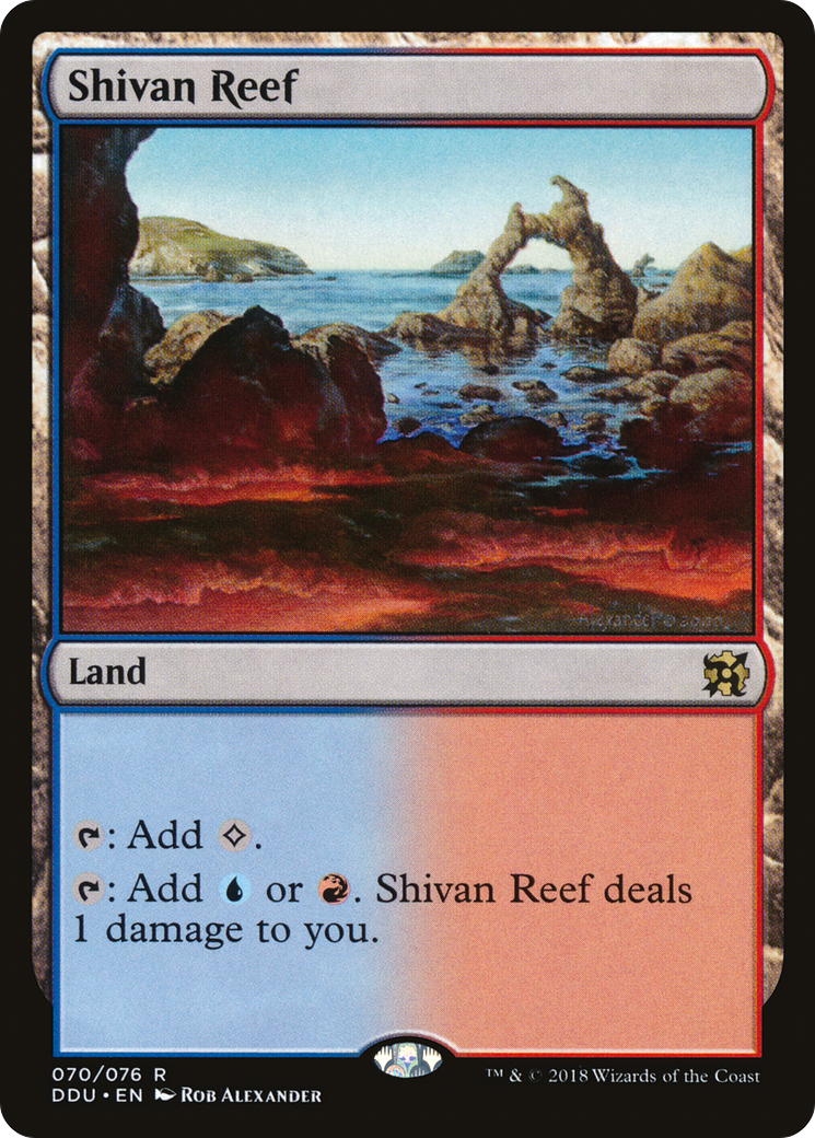 Shivan Reef (DDU-070) [Duel Decks: Elves vs. Inventors]