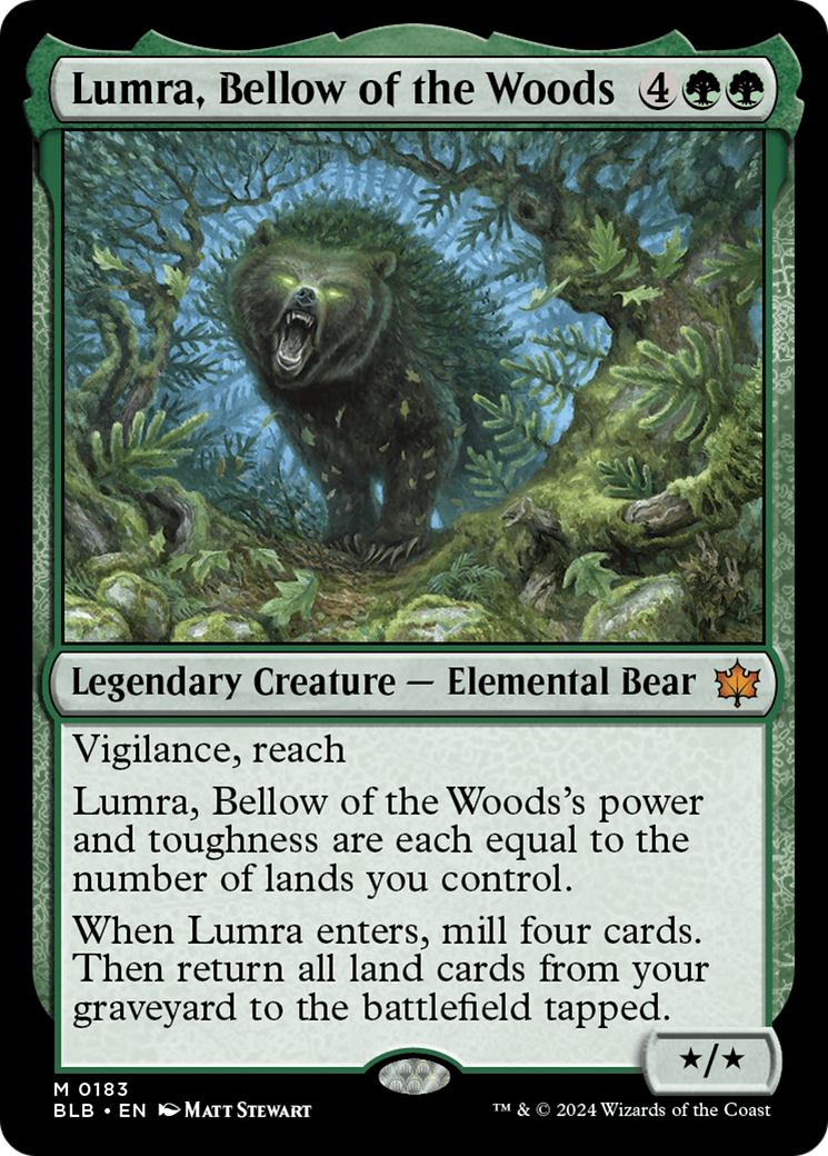 Lumra, Bellow of the Woods (BLB-183) [Bloomburrow] Foil