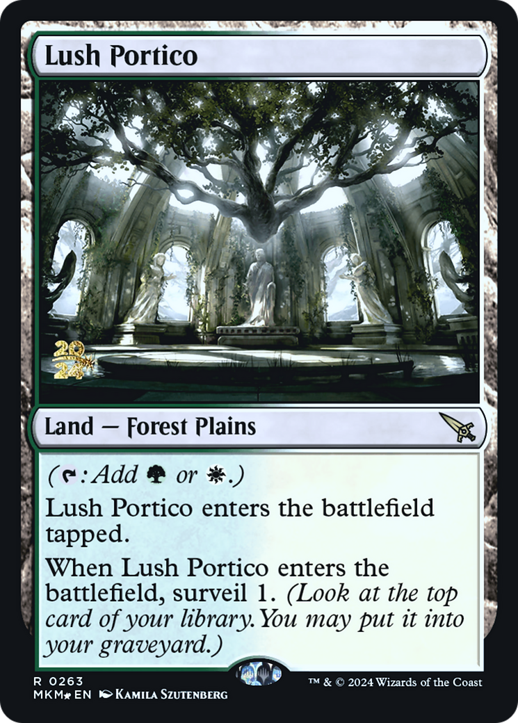 Lush Portico (PRE-263S) [Murders at Karlov Manor Promos] Foil