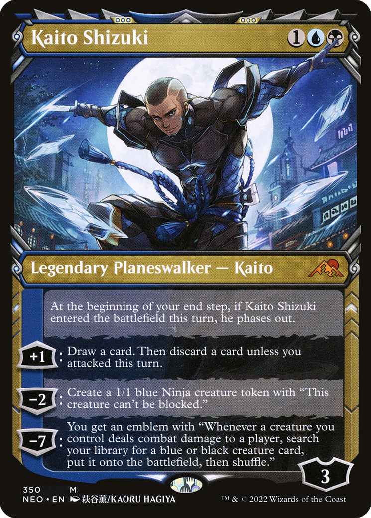 Kaito Shizuki (Showcase) (NEO-350) [Kamigawa: Neon Dynasty]