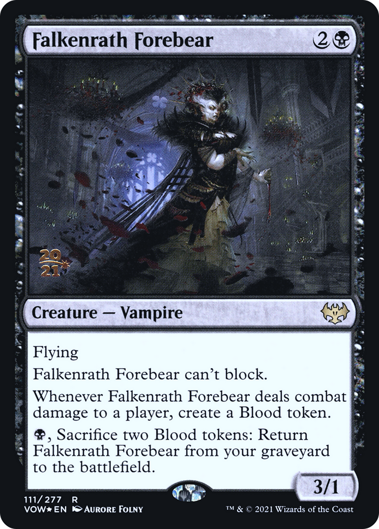 Falkenrath Forebear (PRE-111) [Innistrad: Crimson Vow Promos] Foil