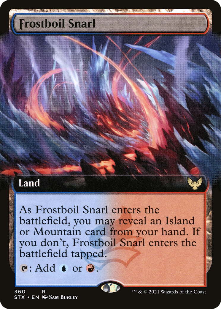 Frostboil Snarl (Extended Art) (STX-360) [Strixhaven: School of Mages] Foil