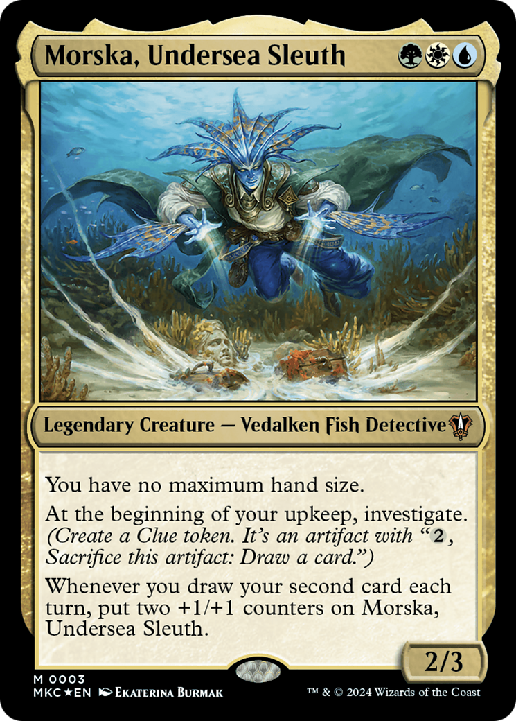 Morska, Undersea Sleuth (MKC-003) [Murders at Karlov Manor Commander] Foil