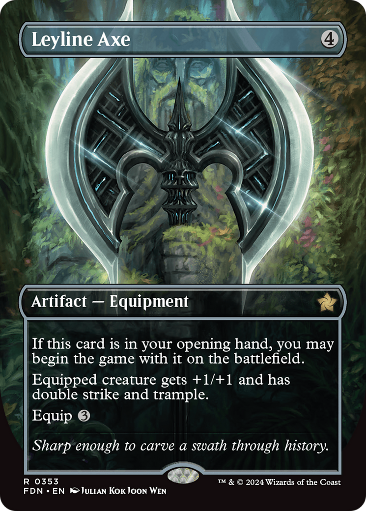 Leyline Axe (FDN-353) [Foundations] (Borderless)