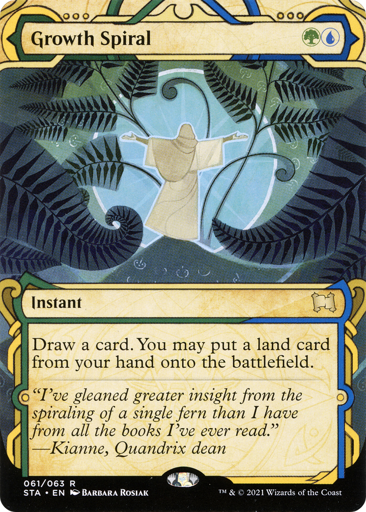 Growth Spiral (STA-061) [Strixhaven Mystical Archive]: (Showcase) (Borderless)