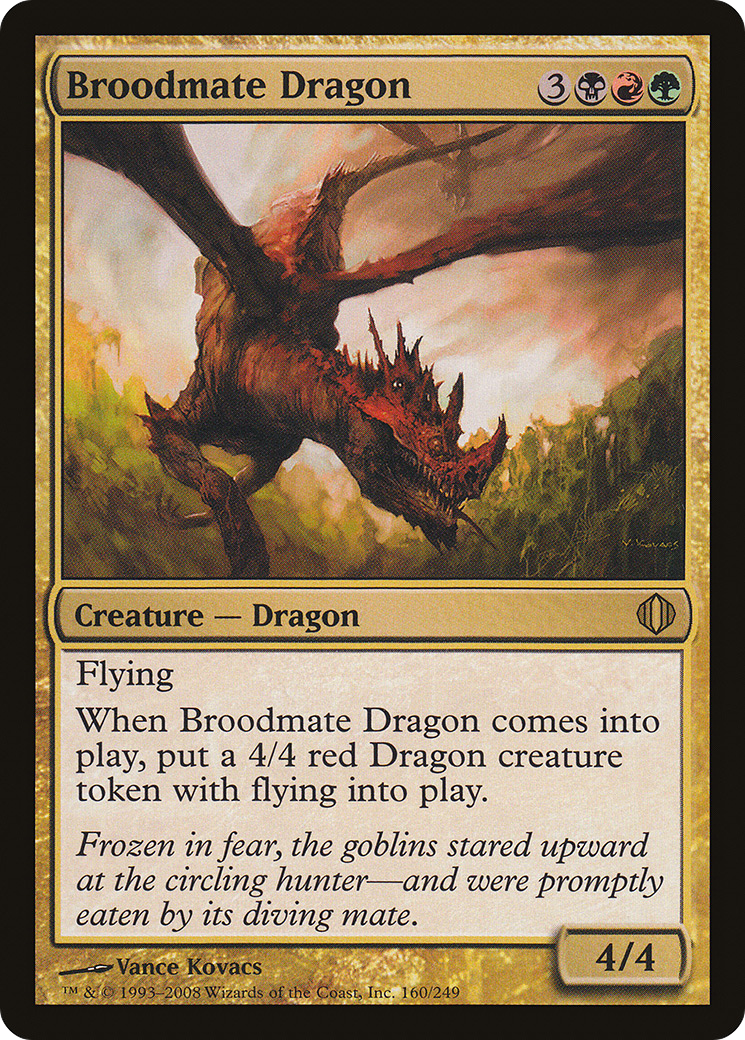 Broodmate Dragon (ALA-160) [Shards of Alara] Foil