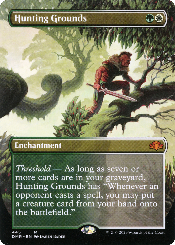 Hunting Grounds (DMR-445) [Dominaria Remastered] (Borderless) Foil