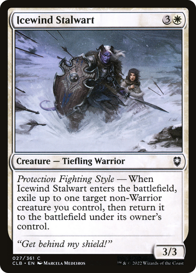 Icewind Stalwart (CLB-027) [Commander Legends: Battle for Baldur's Gate]