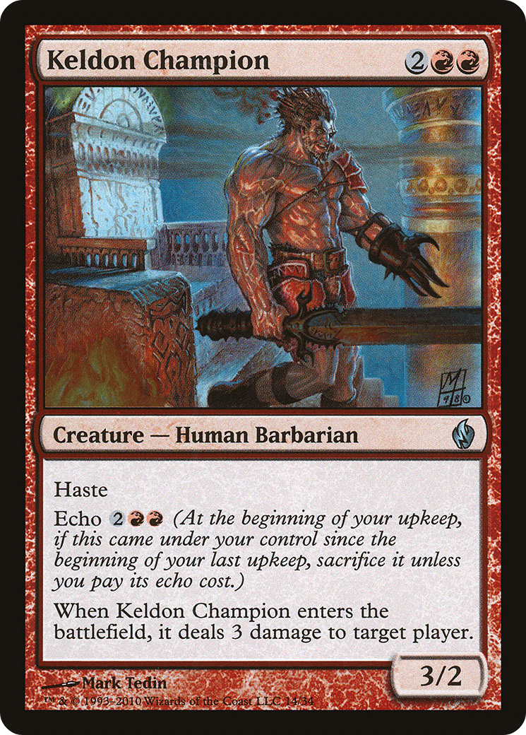 Keldon Champion (PD2-014) [Premium Deck Series: Fire and Lightning] Foil