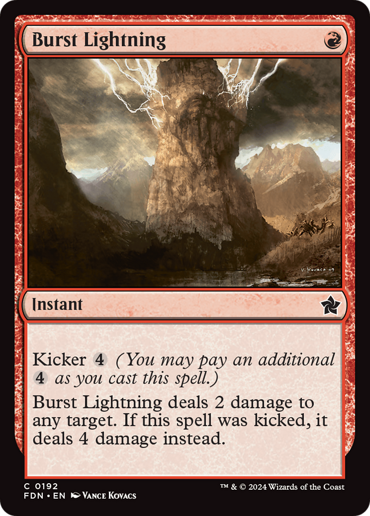 Burst Lightning (FDN-192) [Foundations]