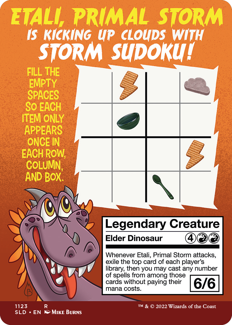Etali, Primal Storm // Etali, Primal Storm (SLD-1123) [Secret Lair Drop] (Borderless) Foil