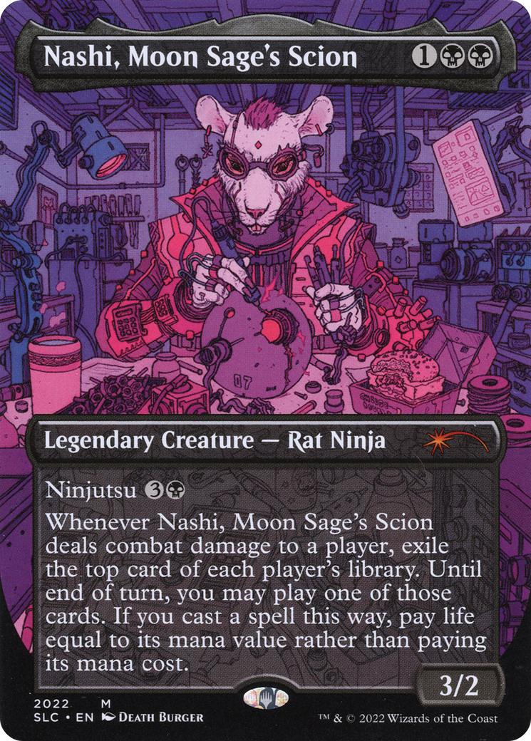 Nashi, Moon Sage's Scion (SLC-2022) (Borderless) [Secret Lair Countdown Kit]