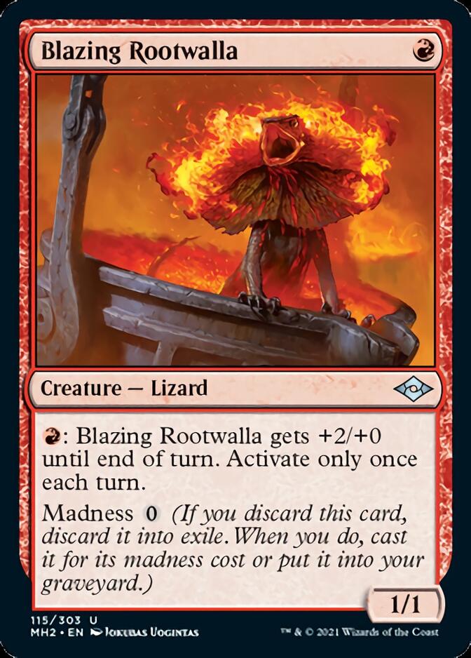 Blazing Rootwalla (MH2-115) [Modern Horizons 2] Foil