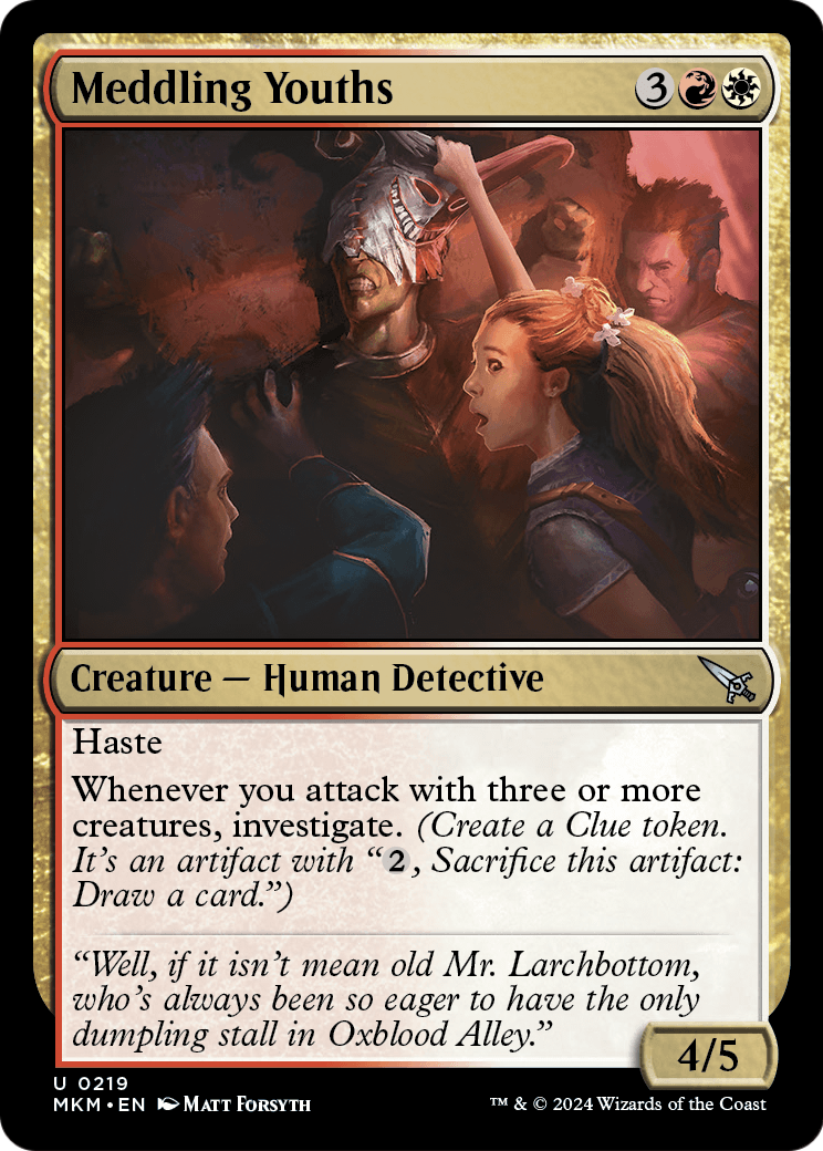 Meddling Youths (MKM-219) [Murders at Karlov Manor] Foil