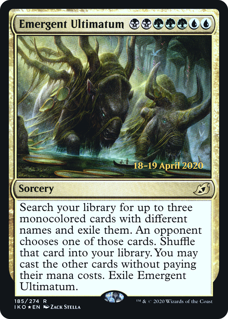 Emergent Ultimatum (PRE-185S) [Ikoria: Lair of Behemoths Promos] Foil
