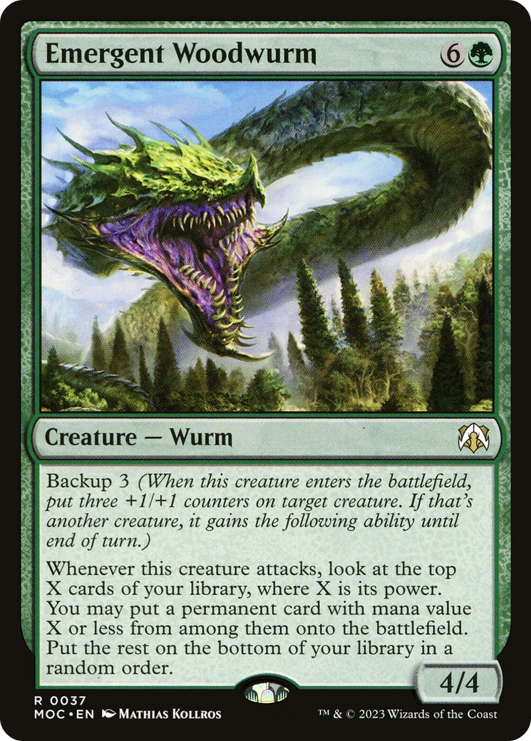 Emergent Woodwurm (MOC-037) [March of the Machine Commander]