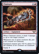 Chainsaw (PRE-128S) [Duskmourn: House of Horror Promos] Foil
