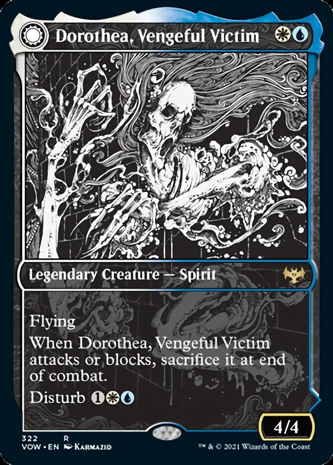 Dorothea, Vengeful Victim // Dorothea's Retribution (VOW-322) [Innistrad: Crimson Vow]: (Showcase, Double Faced Transform) Foil