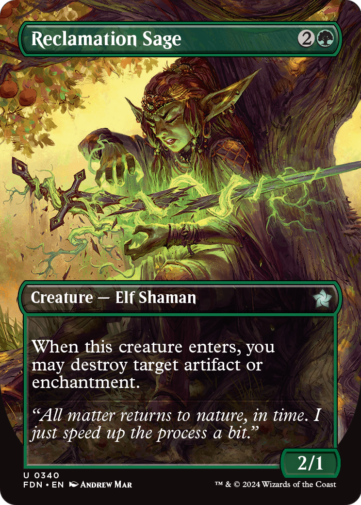 Reclamation Sage (Borderless) (FDN-340) [Foundations]