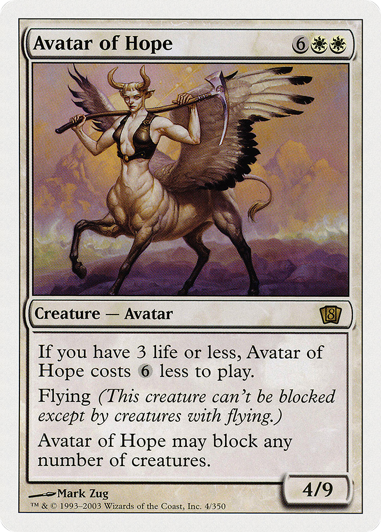 Avatar of Hope (8ED-004) [Eighth Edition]