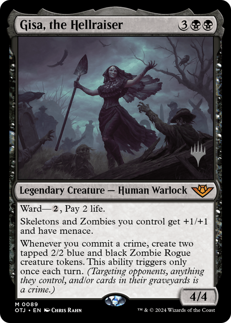 Gisa, the Hellraiser (PPOTJ-89P) [Outlaws of Thunder Junction Promos] Foil
