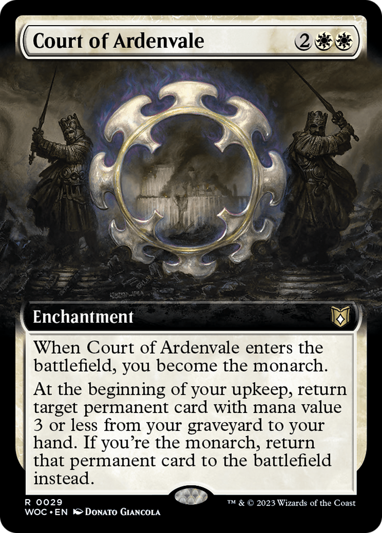Court of Ardenvale (WOC-029) [Wilds of Eldraine Commander]: (Extended Art)