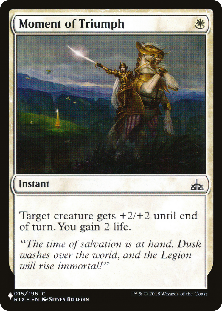 Moment of Triumph (LIST-RIX-15) [The List]