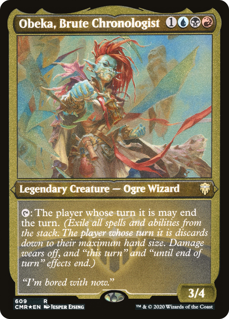 Obeka, Brute Chronologist (Foil Etched) (CMR-609) [Commander Legends] Foil