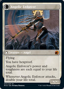 Enduring Angel // Angelic Enforcer (MID-017) [Innistrad: Midnight Hunt]: (Double Faced Transform) Foil