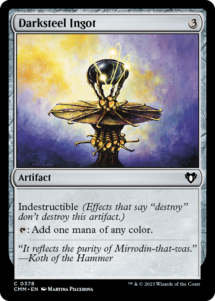Darksteel Ingot (CMM-378) [Commander Masters]