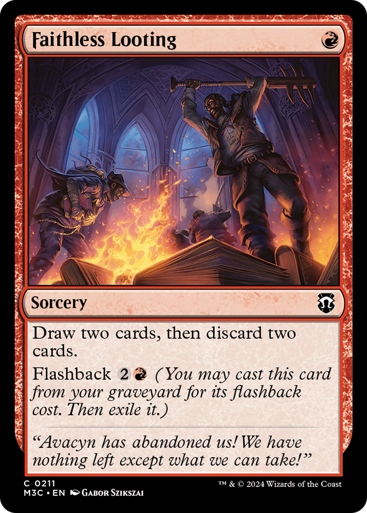 Faithless Looting (M3C-211) [Modern Horizons 3 Commander]