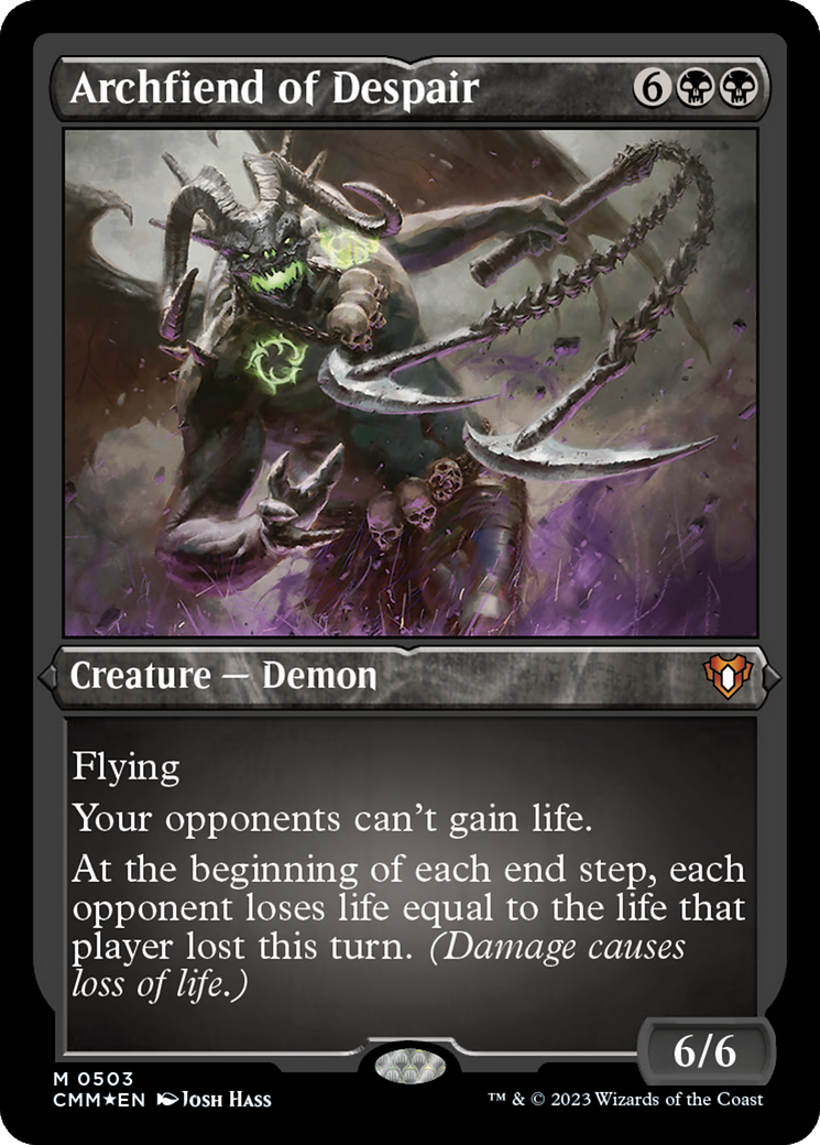 Archfiend of Despair (CMM-503) [Commander Masters] Etched Foil