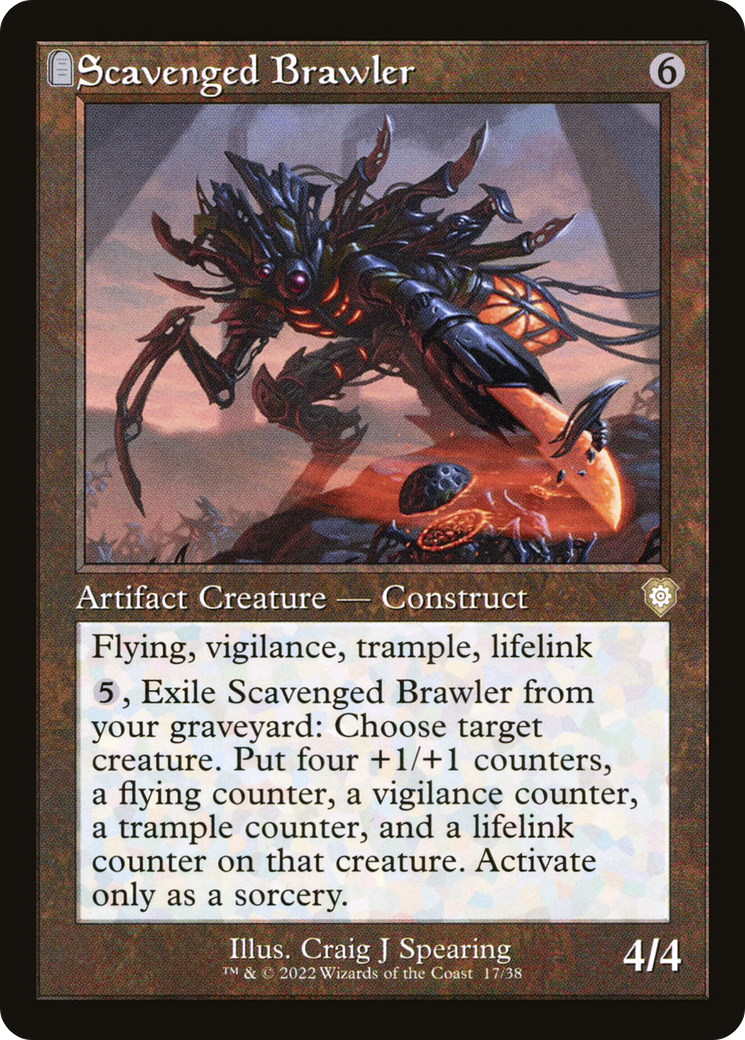 Scavenged Brawler (Retro Frame) (BRC-017) [The Brothers' War Commander]