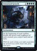 Unnatural Growth (PRE-206S) [Innistrad: Midnight Hunt Promos] Foil