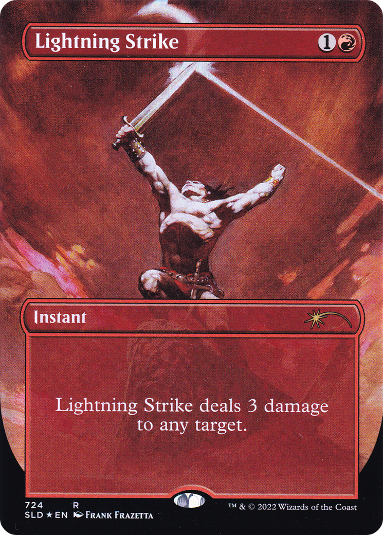 Lightning Strike (SLD-724) [Secret Lair Drop] (Borderless) Foil