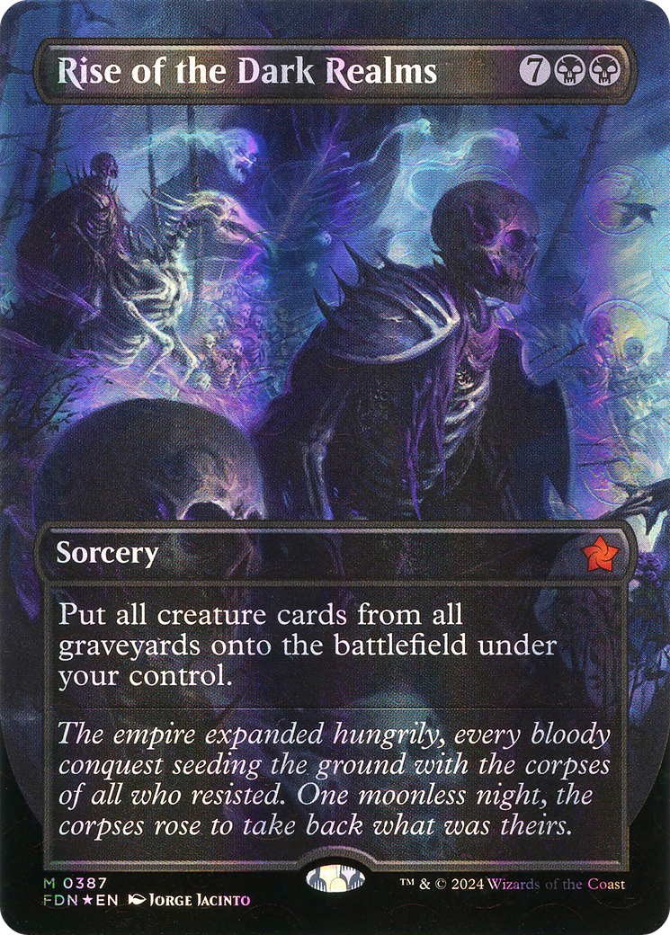 Rise of the Dark Realms (FDN-387) [Foundations] (Borderless) Foil