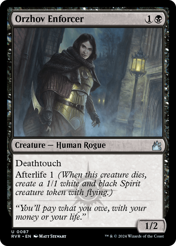 Orzhov Enforcer (RVR-087) [Ravnica Remastered]