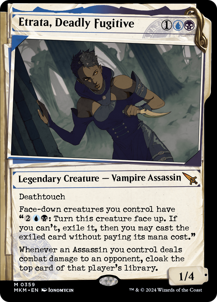 Etrata, Deadly Fugitive (MKM-359) [Murders at Karlov Manor]: (Showcase) Foil