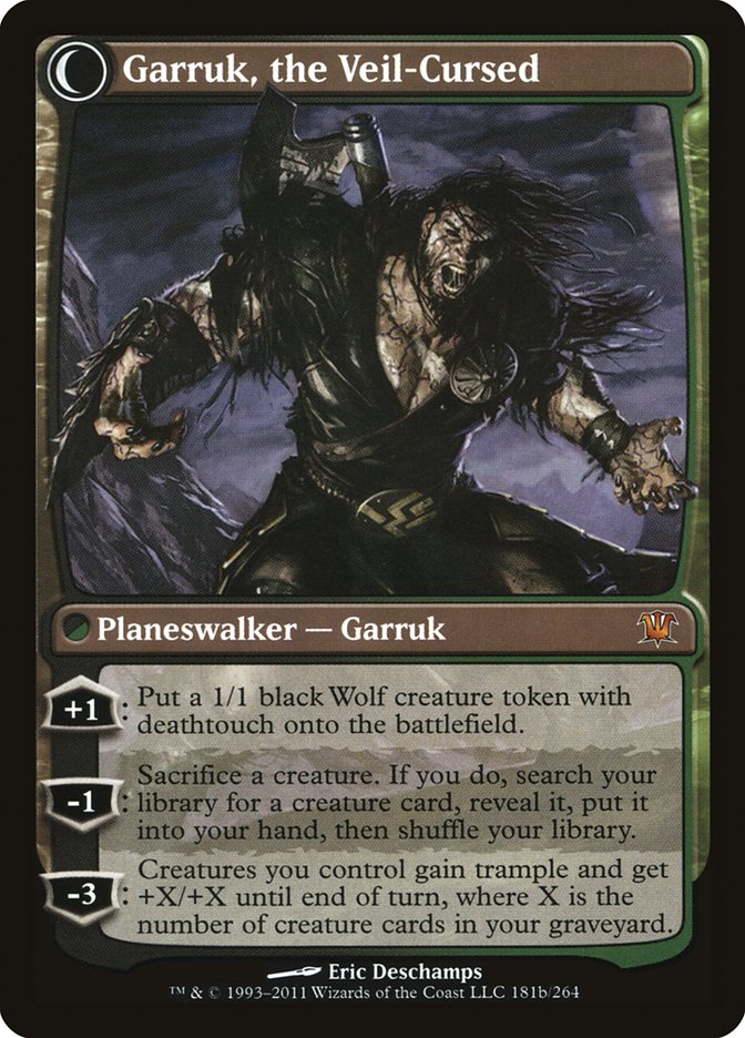 Garruk Relentless // Garruk, the Veil-Cursed (ISD-181) [Innistrad]: (Double Faced Transform) Foil